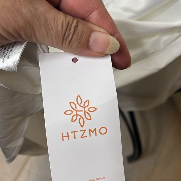 HTZMO Satin Slip Dress Cowl Neck Backless Ruched Bodycon Midi Size Small - Picture 5 of 10